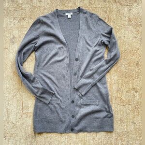 Perfect Heather Gray Thin Cardigan by Old Navy Size S.